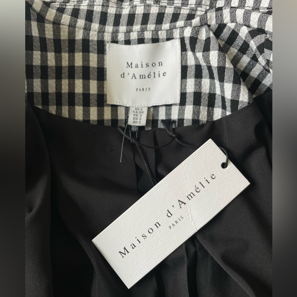Black & White Check Jacket NWT - Picture 6 of 8